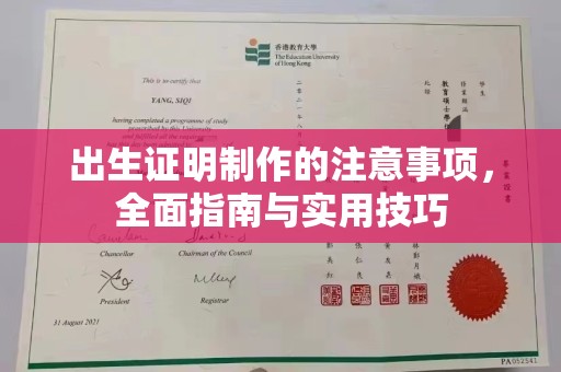 寻乌出生证明制作的注意事项，全面指南与实用技巧