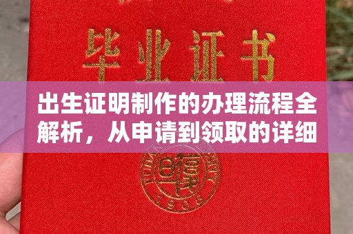 寻乌出生证明制作的办理流程全解析，从申请到领取的详细指南